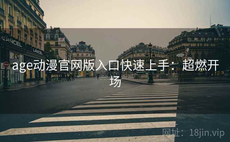 age动漫官网版入口快速上手：超燃开场