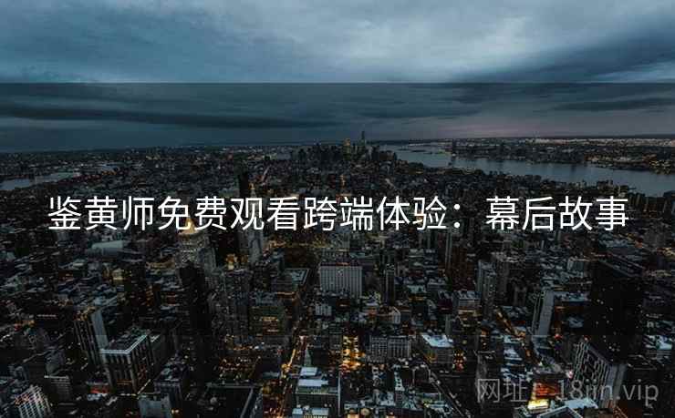 鉴黄师免费观看跨端体验：幕后故事